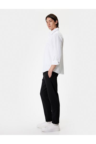 Koton Oxford Cotton Blend hosszú ujjú ing