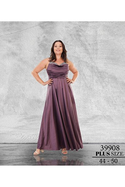 Renas Büyük Beden sayen uzun Abiye Elbise