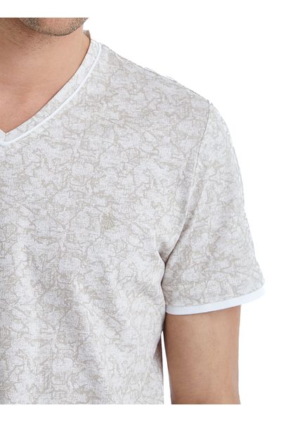 Blackspade 100% ΒΑΜΒΑΚΙ V-NECK ΚΟΝΤΟΜΑΝΙΚΙ ΑΝΔΡΙΚΟ ΣΕΤ ΠΥΖΑΜΑ