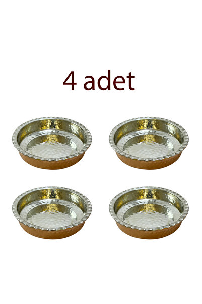 EFEMİR وعاء نحاسي للإفطار والوجبات الخفيفة مع مشبك، 4 قطع