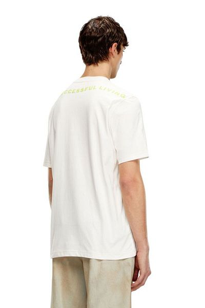 Diesel Λευκό T-Shirt - Ανδρικό