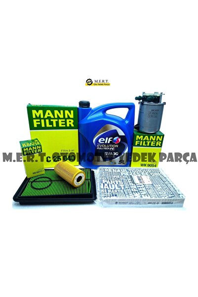 M.E.R.T. OTOMOTİV-YEDEK PARÇA Nissan Qashqai 1.6 Dci Yağ Bakım Filtre Seti (2014-2018)