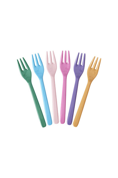 RICE Melamin Tatlı Çatalı - 6'lı Set