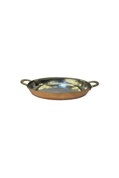 EFEMİR Large Size Oval Copper Pan