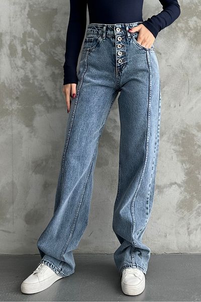 macharel jeans Удобни дънкови панталони с копчета