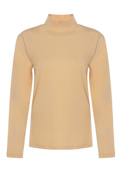 TOLIN Women's Long Sleeve Cotton Lycra Turtleneck Skin Undershirt 6257