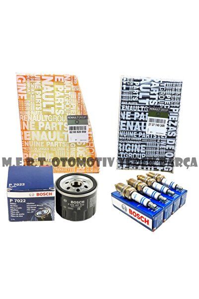 M.E.R.T. OTOMOTİV-YEDEK PARÇA Renault Megane 3 1.6 Benzinli Bakım Seti Filtre...