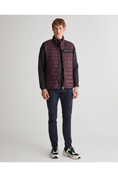 Gant Erkek Bordo Logolu Kapitone Yelek
