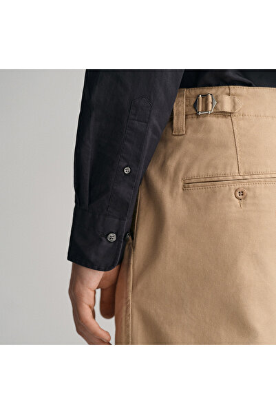 Gant Erkek Siyah Slim Fit Düğmeli Yaka Broadcloth Gömlek