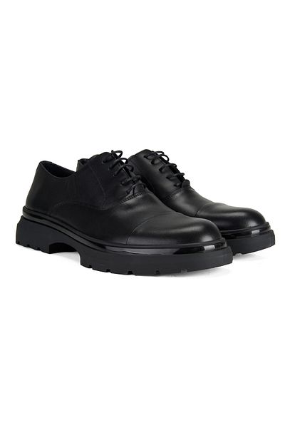 Desa Ανδρικά δερμάτινα casual παπούτσια Alberty Black