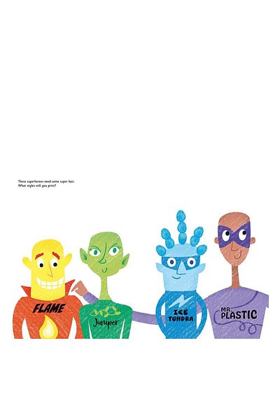 Usborne Fingerprint Activities - Superheroes