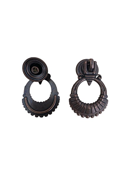 YASAX Eskitme Gerdan Sarkaç Sallama Düğme Antik Bakır — 2 Adet