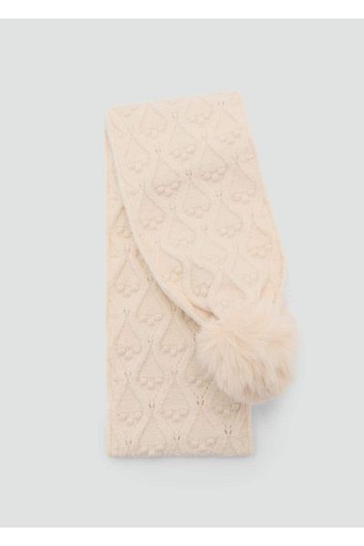 MANGO Kids Şal tricotat cu pompon