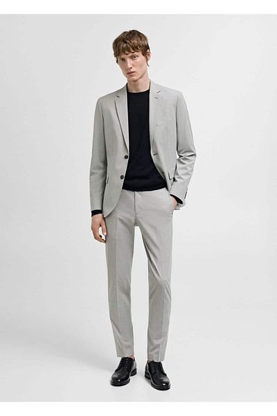 MANGO Man Nohavice zo strečovej látky super slim fit
