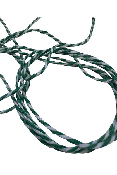 BukiroAtelier Green and White Colored 10 Meter Packing Lanyard
