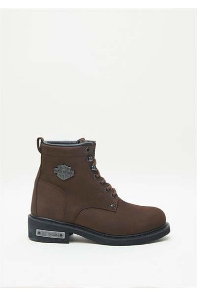Harley Davidson Gibson Men's Dark Brown Nubuck Boots