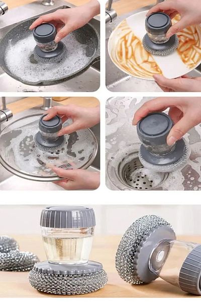 BARENDA Cleaning Set 9-Piece Dish Wire with Tank 3-Piece Brush Magic Sponge 4-Piece Wire Cloth Kitchen Set