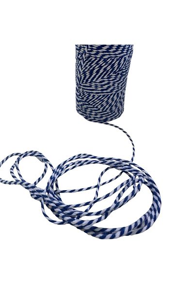 BukiroAtelier 10 Meter Colorful Blue and White Lanyard Packing - Packing Lanyard