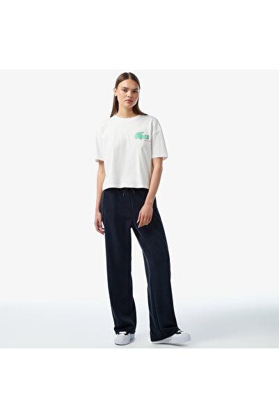 Lacoste Kadın Flare Fit Siyah Eşofman Altı