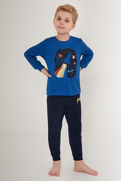 ROLY POLY 3186 Saks Color Boy's Pajama Set