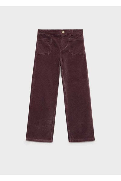 MANGO Kids Corduroy Trousers with Pockets