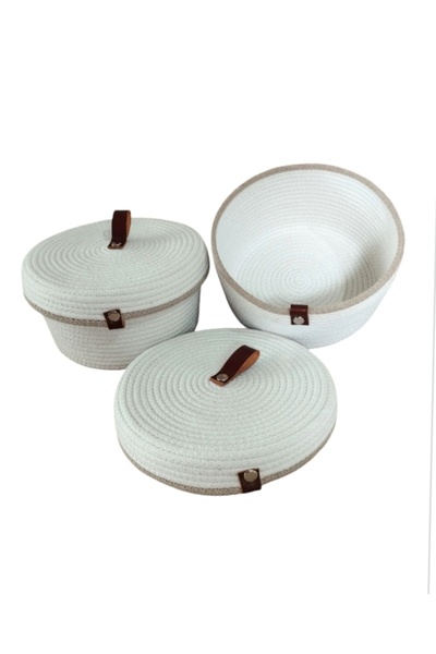 bayram taşcıoğlu home desing 2 Pieces Organizer with Lid Basket Organizer Storage Box