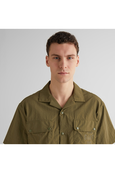 Gant Erkek Yeşil Regular Fit Klasik Yaka Gömlek