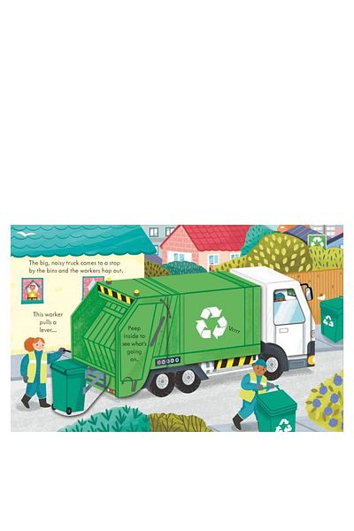 Usborne Peep Inside How A Recycling Truck Works