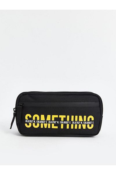 LC Waikiki LCW ACCESSORIES Husă pentru creion cu fermoar cu text imprimat