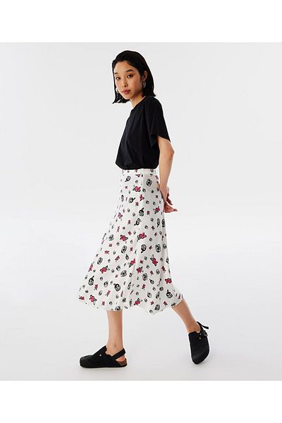 Twist Fustă midi cu model