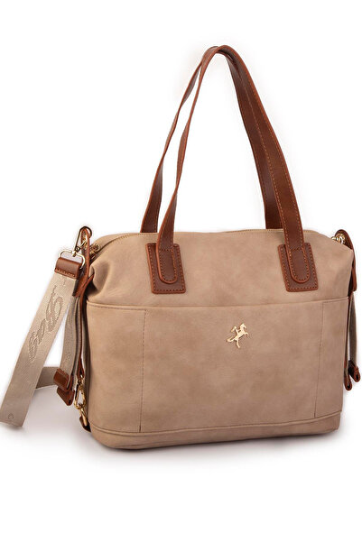 Nas Bag حقيبة كتف نسائية - لون بني رملي