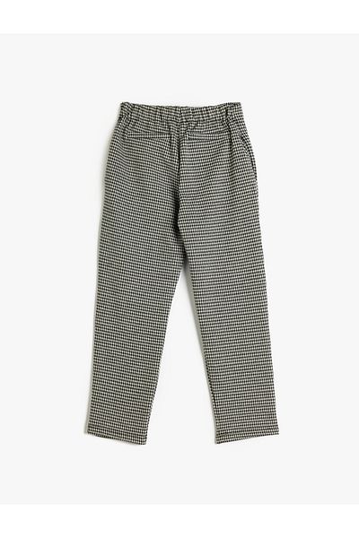 Koton Carrot Trousers Pleat Detailed Elastic Waist Pocket