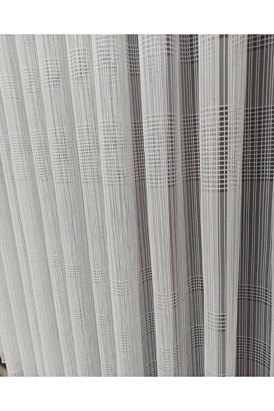Emes Salon İçin Taraklı Şeritli Zincir Tül Perde - Düz ve Çizgili, Sık Pileli...