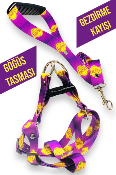 Angelapets طوق الكلب (طوق الصدر) مجموعة حزام المشي