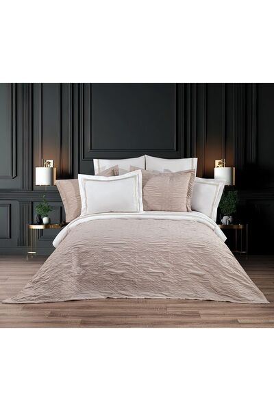rüya pike Set cuvertură de pat dublu piqué Athena-bej
