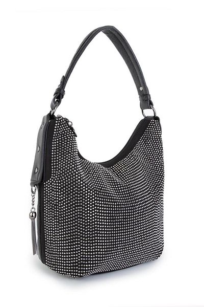 Sose Moda Nas Bag Women's Shoulder Bag - Black Silver