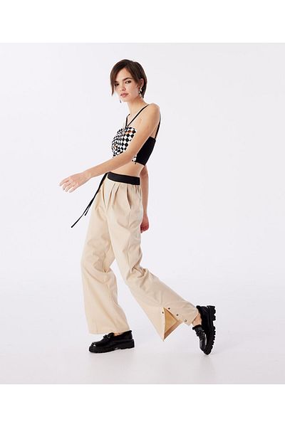 Twist Pantaloni colorblock cu jambiere potrivite