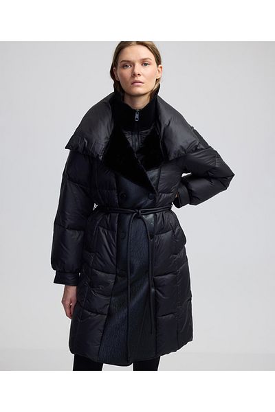 İpekyol Fabric Mix Inflatable Coat