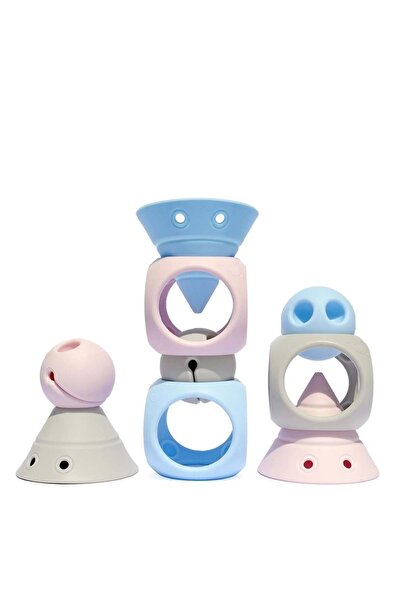 Moluk Building Genius - Pastel Ice Blue, Baby Pink, Bej