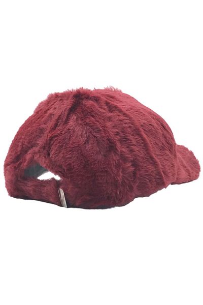AXE SPORTSWEAR Claret Red Plush - Soft Texture and Adjustable Arc Velcro Buckle Baseball Cap Cap Hat Hat