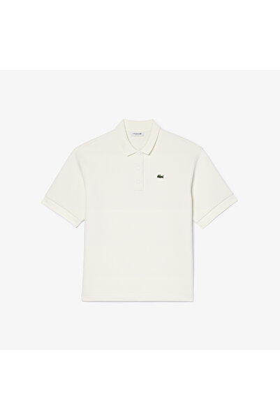 Lacoste oversized Γυναικείο λευκό πόλο