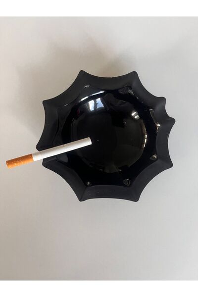 PİNK DESİGN KİTCHEN Glass Ashtray Black