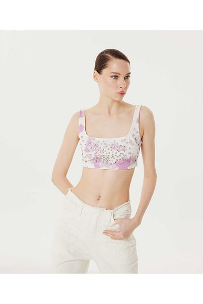 Twist Bustier mit Steindetails