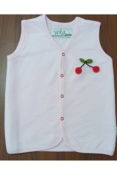 YEKA BEBE KAPİTONE KİRAZLI YELEK