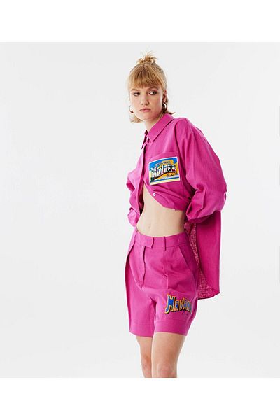 Twist Slogan-Shorts