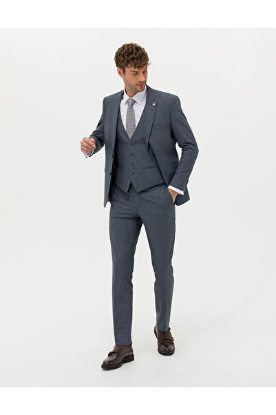 Pierre Cardin Lacivert Yelekli Takım Elbise 50264894-VR033