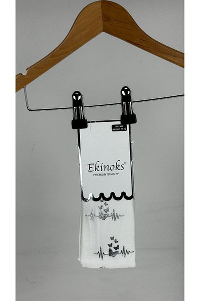 Ekinoks Heart Beat Print Premium Girl's Panty Scented Socks