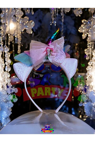 LASAGNA STORE Πλαστικά στέμματα με θέμα την Έλσα του Μονόκερου σε διάφορα χρώ...