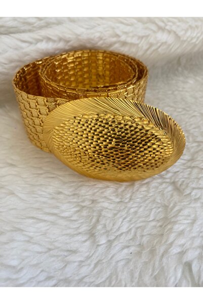 gülen dm Altın Kaplama yöresel 1 Metre Hasır Kemer