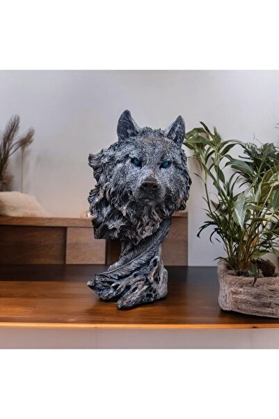 TAŞDEVRİLIFE BÜYÜK KURT BAŞI BÜST BİBLO